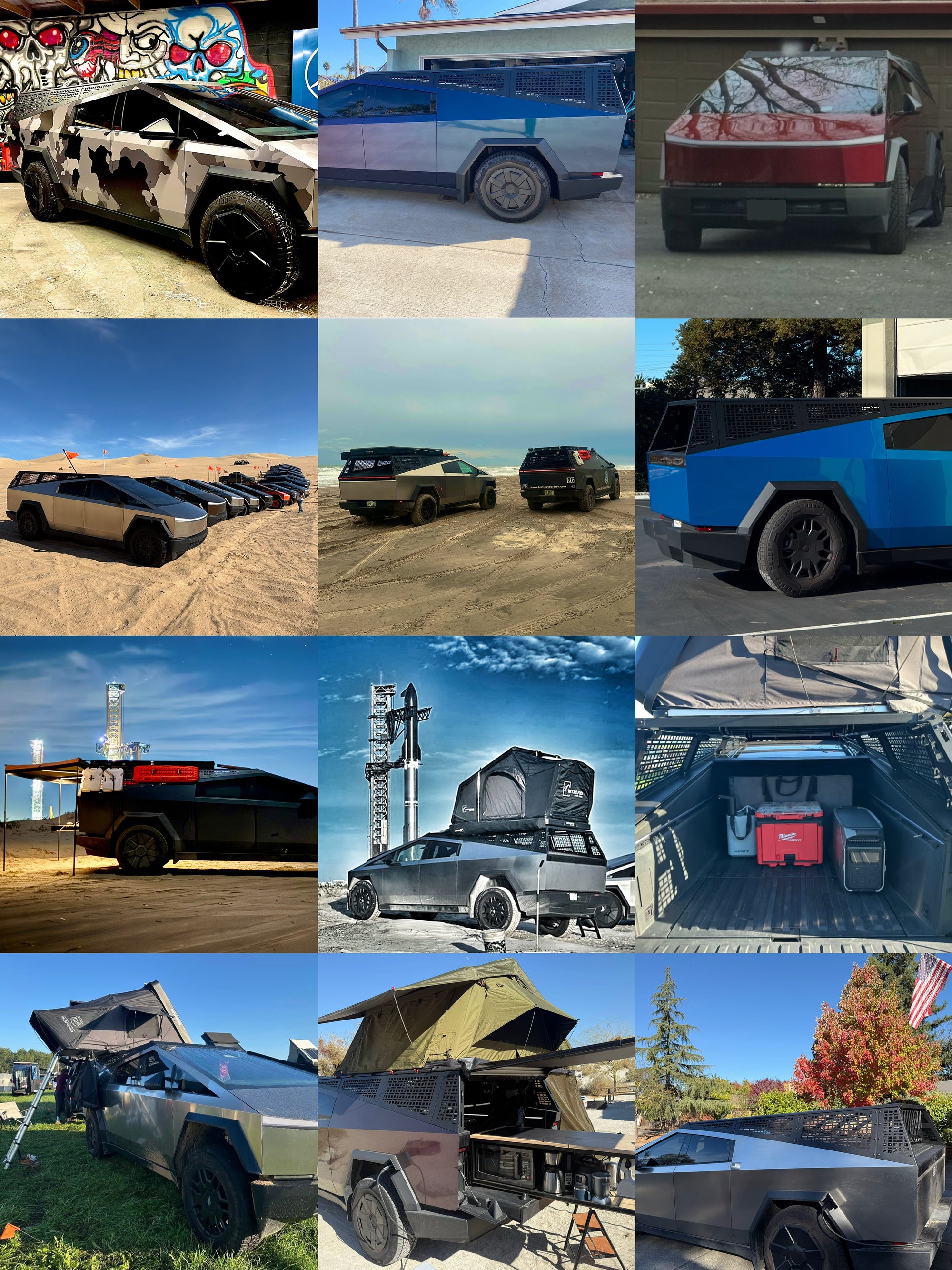 Cybertruck Bed Rack Kit - Urander