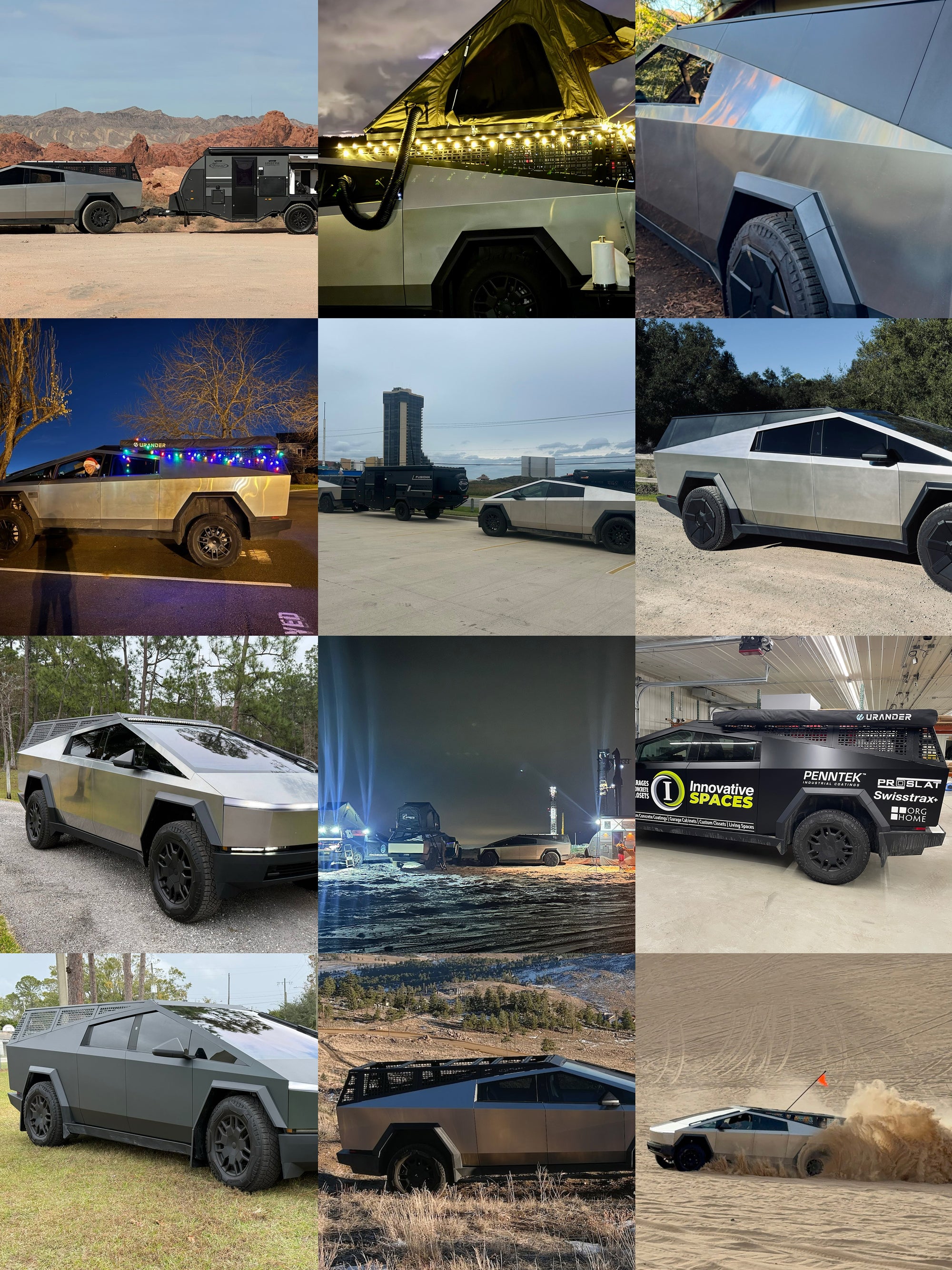 Cybertruck Bed Rack Kit - Urander