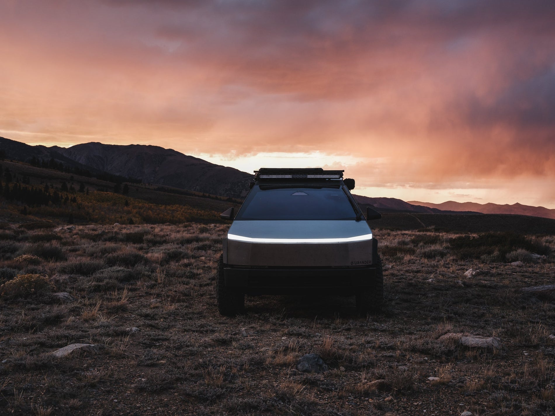 Cybertruck Overlanding at North Lake: Fall Camping with a Bed Rack Setup