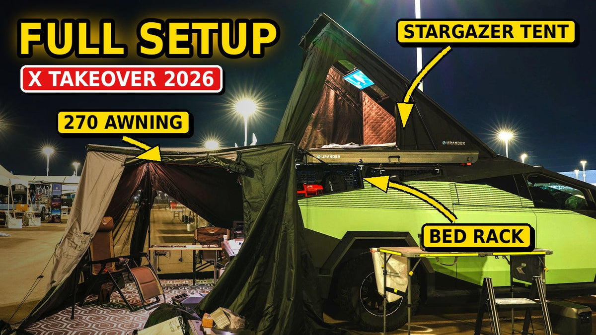 Cybertruck Camping at X Takeover 2026: Our Full Campsite Setup | Urander