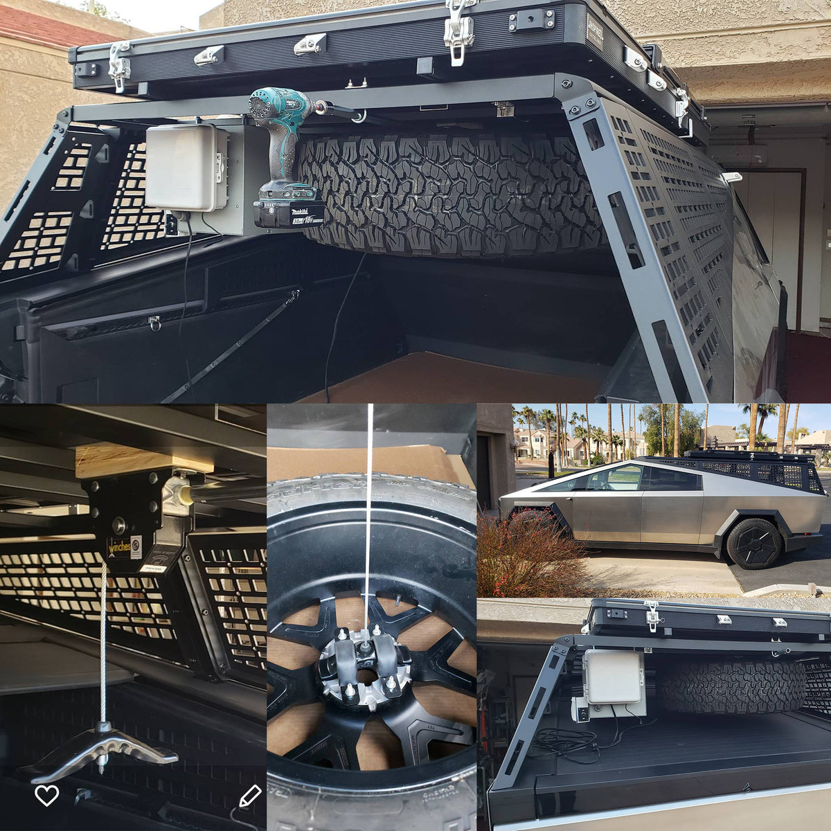 Cybertruck Pipe Rack Cybertruck Bed Rack Kit | Urander